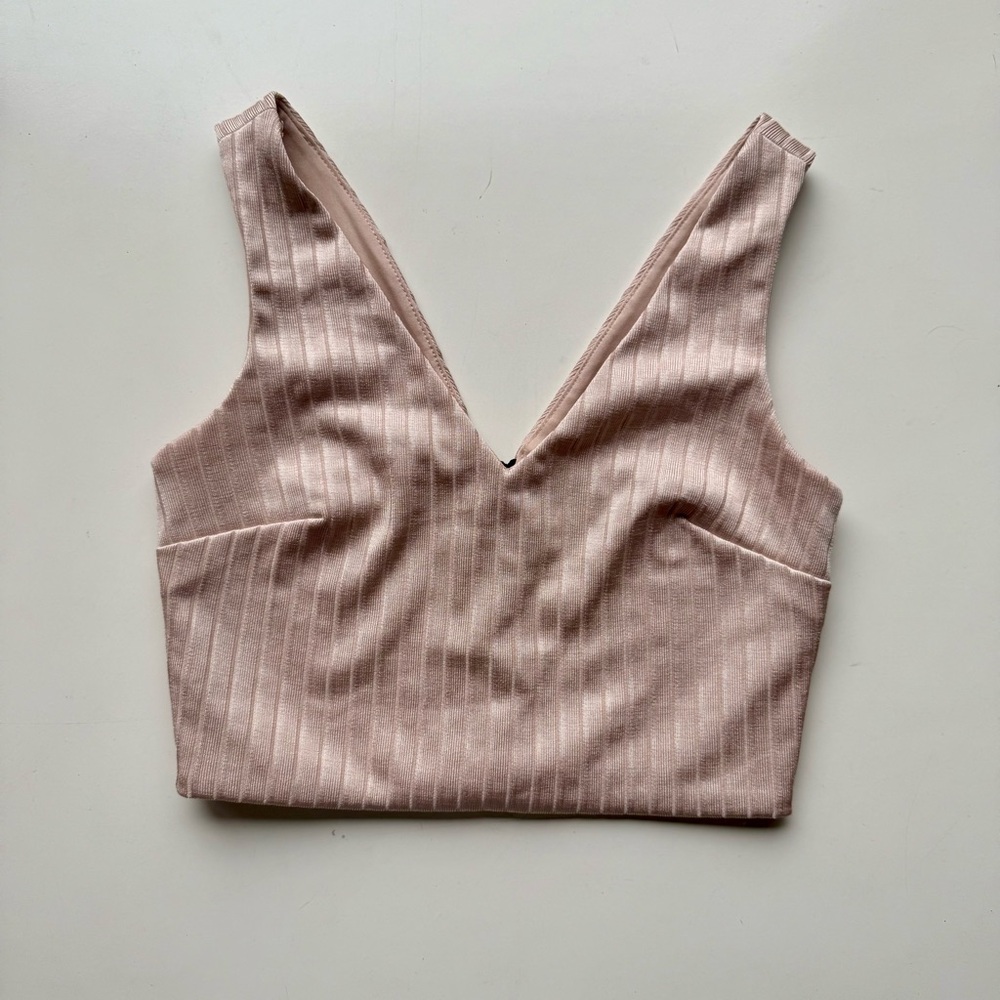 Topshop Taupe Sleeveless Top